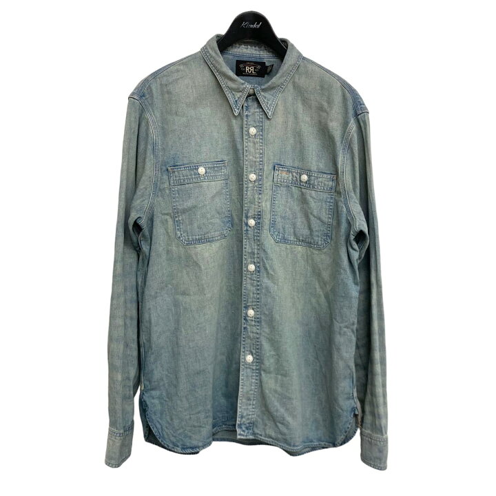 楽天市場】【中古】RRL ヴィンテージ加工デニムワークシャツ  