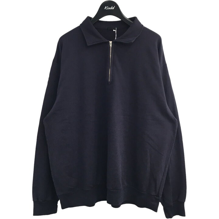 楽天市場】【中古】COMOLI ハーフジップスウェット ネイビー サイズ：3 