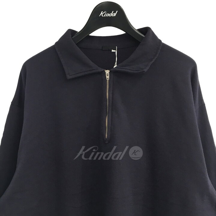 楽天市場】【中古】COMOLI ハーフジップスウェット ネイビー サイズ：3 