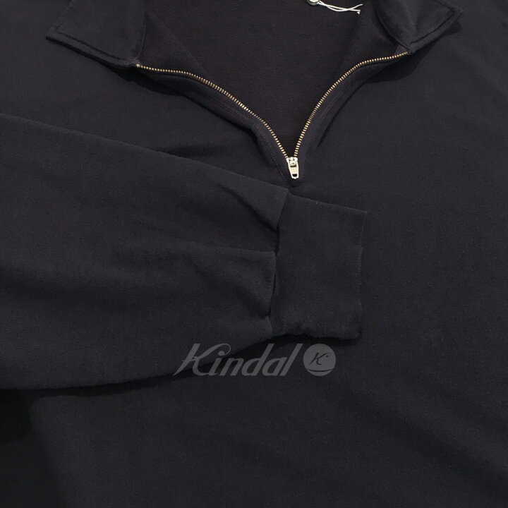 楽天市場】【中古】COMOLI ハーフジップスウェット ネイビー サイズ：3 