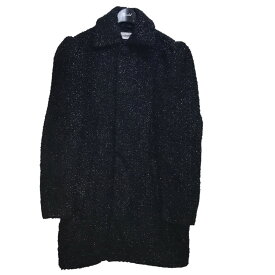 【中古】BALENCIAGA20SS　メタリックツイードコート ブラック サイズ：34【価格見直し】