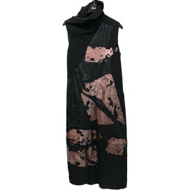 【中古】BOTTEGA VENETAノースリーブコーティングドレス ブラック サイズ：38【価格見直し】