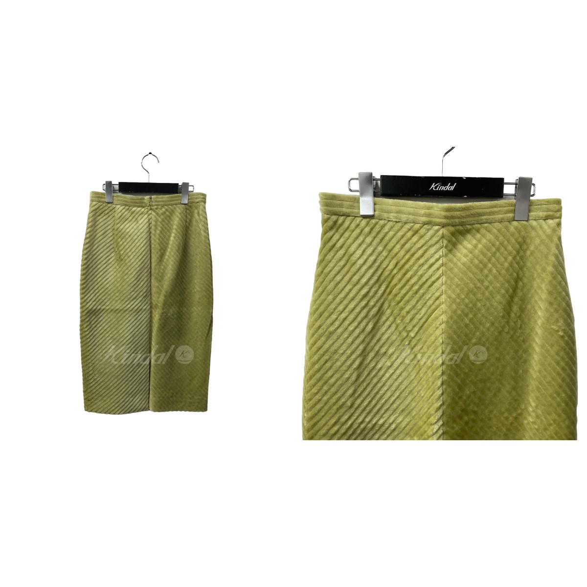 楽天市場】【中古】BLAMINK コットンコーデュロイスカート 黄緑 サイズ 