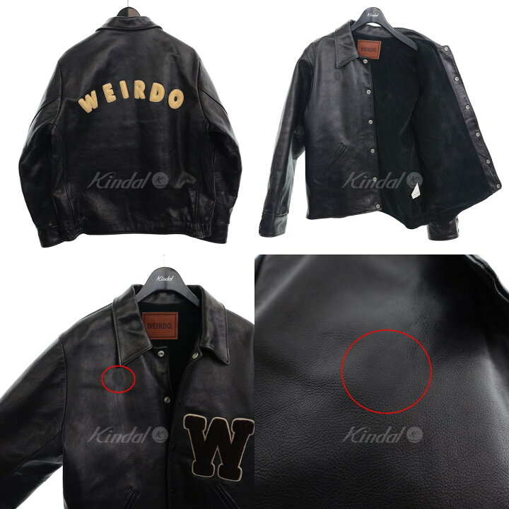 楽天市場】【中古】WEIRDO ロゴワッペンレザージャケット WRD-15-AW-01 