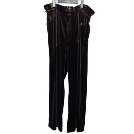 【中古】SYUMAN．　2023AW Ravioli Easy Trousers Type Velours ブラウン サイズ：Extra 【250923】（シュウマン）