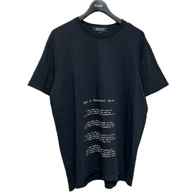 【中古】SHOOP　Wat a Wonderful World プリントTシャツ ブラック サイズ：L 【250923】（シュープ）