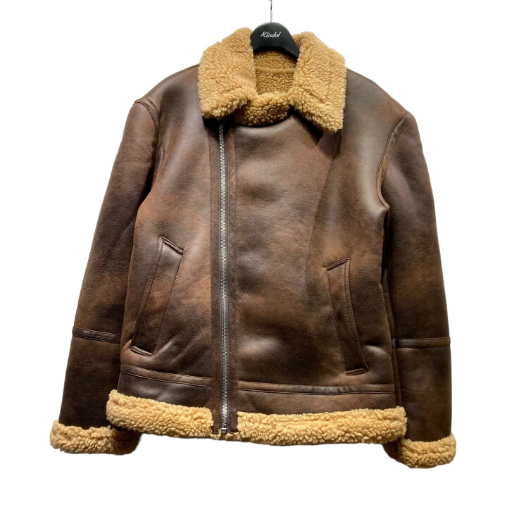 楽天市場】【中古】ZARA フェイクムートンジャケット ブラウン サイズ 