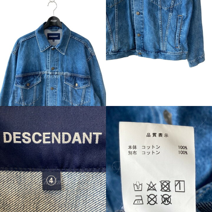 楽天市場】【中古】DESCENDANT TEAR DENIM JACKET インディゴ サイズ  