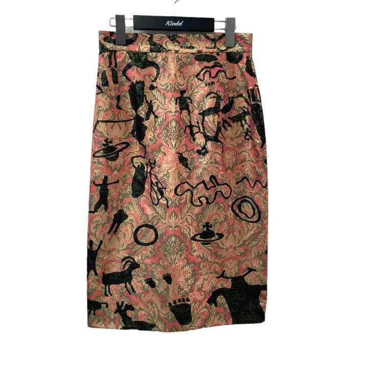 楽天市場】【中古】Vivienne Westwood タイトスカート オーブ柄 ピンク 
