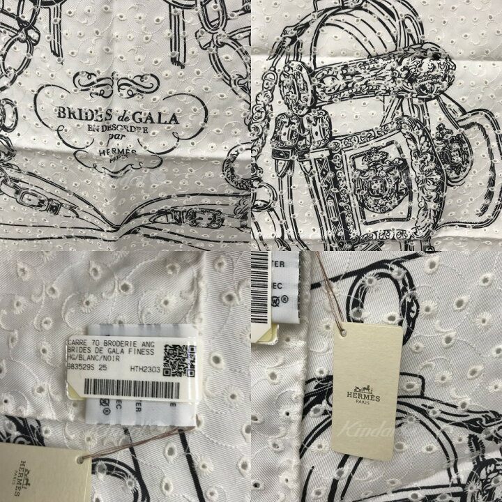 楽天市場】【中古】HERMES 23SS カレ70 レーススカーフ Brides de Gala 