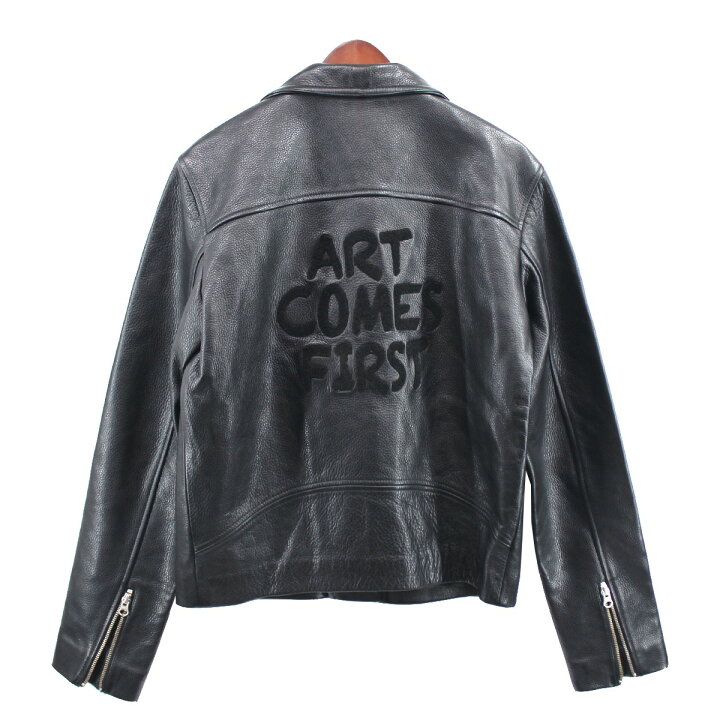 楽天市場】【中古】ART COMES FIRSTバックロゴ レザー ダブル  