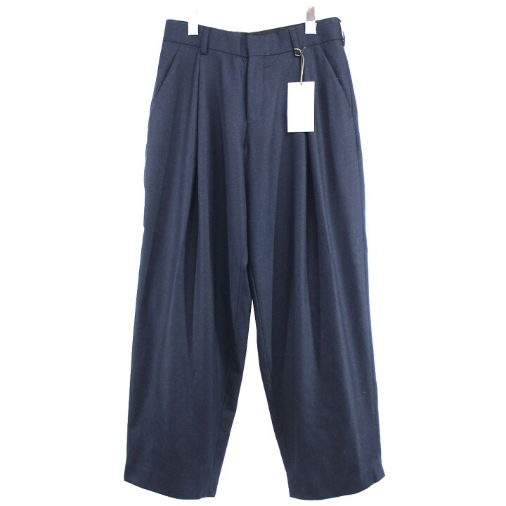楽天市場】【中古】kolor 22AW ウールタック パンツ ワイド スラックス 