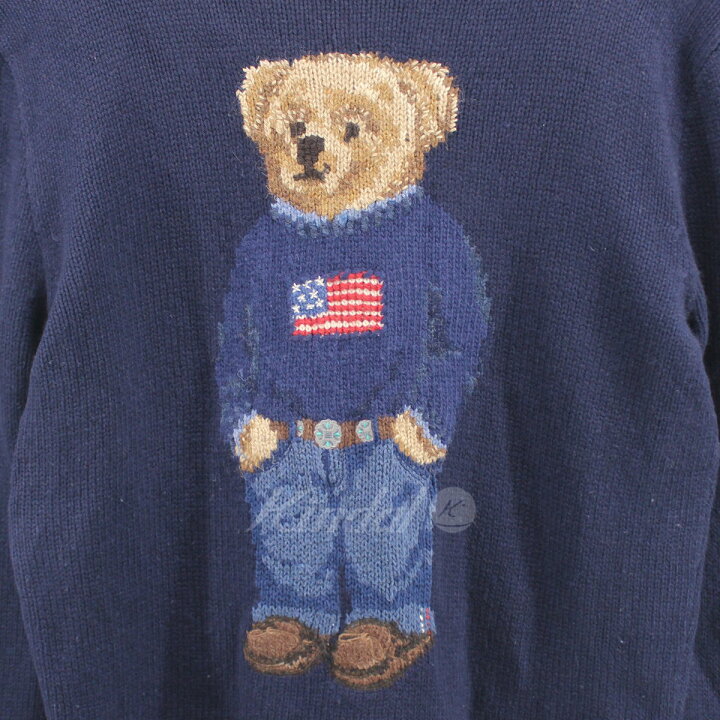 楽天市場】【中古】POLO RALPH LAUREN POLO BEAR ポロ ベア ニット 