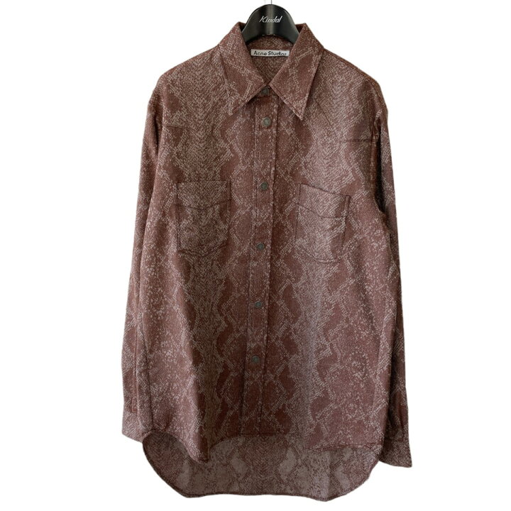 楽天市場】【中古】ACNE STUDIOS22ss Python Print Jacquard Shirt 