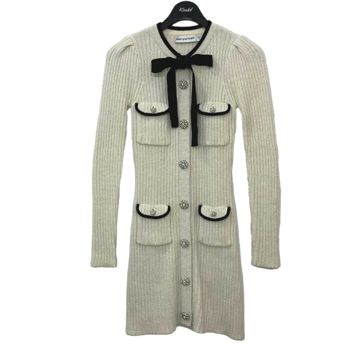 楽天市場】【中古】SELF PORTRAIT ニットワンピース ホワイト サイズ  