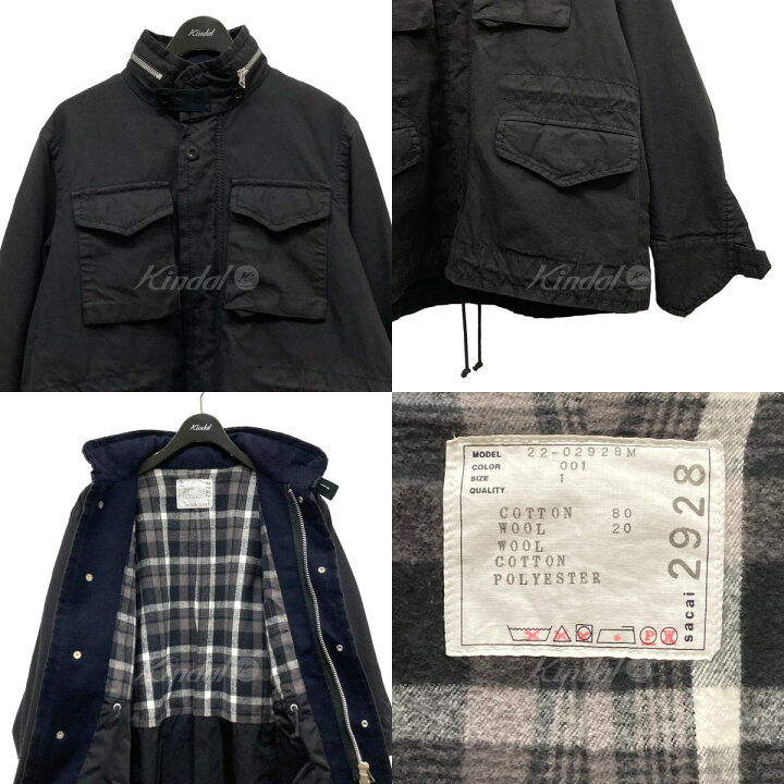 楽天市場】【中古】sacai 22SS ｢Wool Surge Mix Blouson｣ ミリタリー  