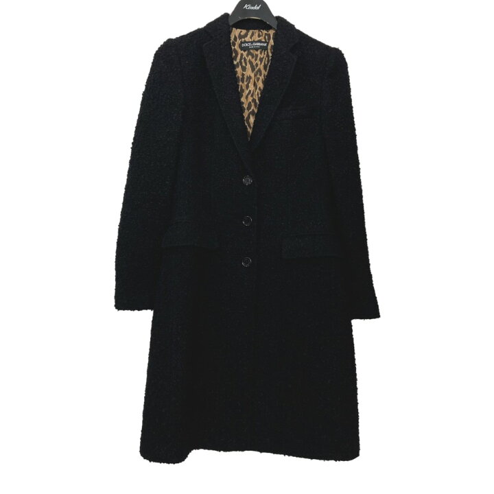 楽天市場】【中古】DOLCE ＆ GABBANA ネップツイード チェスターコート 