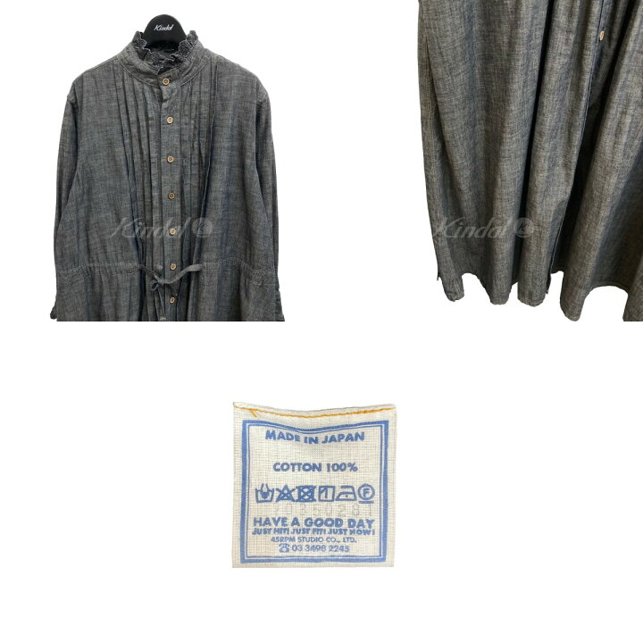 楽天市場】【中古】45R ダンガリーカットワークのフリルドレス  