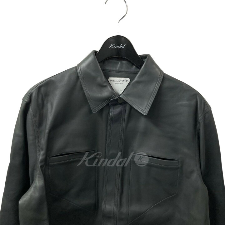 楽天市場】【中古】BOTTEGA VENETAレザージャケット グレー サイズ：48 