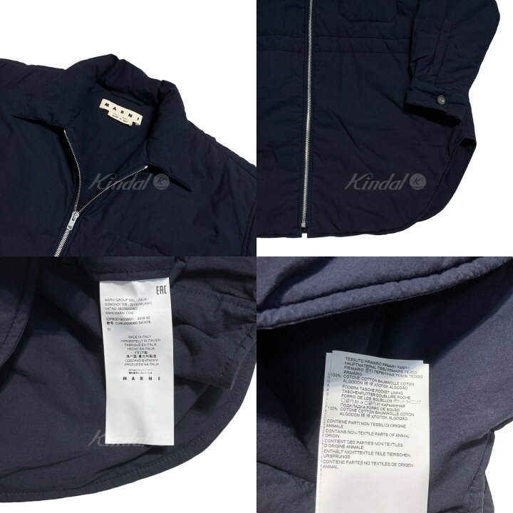 楽天市場】【中古】MARNI 19AW Padded Shirts Jacket ジップアップ 