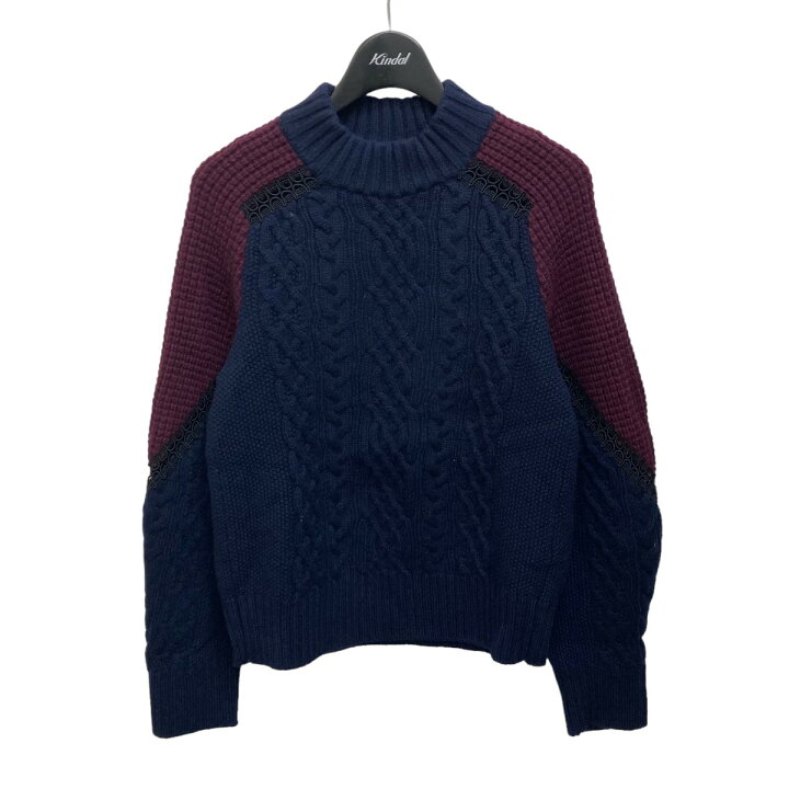 楽天市場】【中古】sacai16AW バイカラーケーブルニット 16-02786 