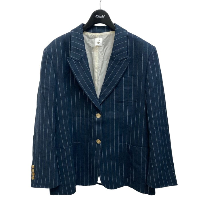 楽天市場】【中古】6(ROKU) BEAUTY＆YOUTH STRIPE JACKET テーラード  