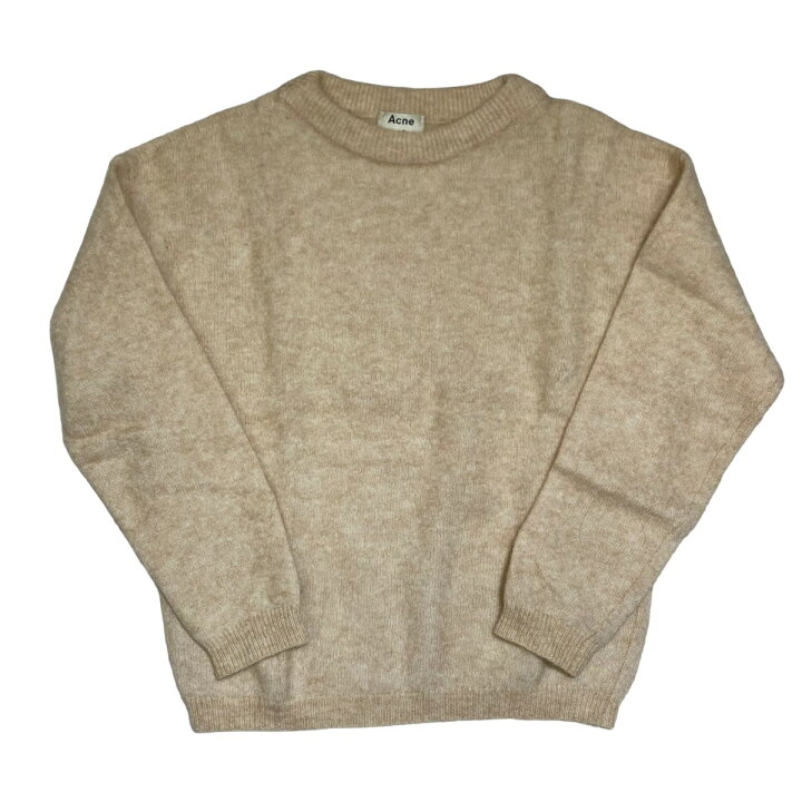 楽天市場】【中古】ACNE STUDIOS モヘアクルーネックニット ベージュ  
