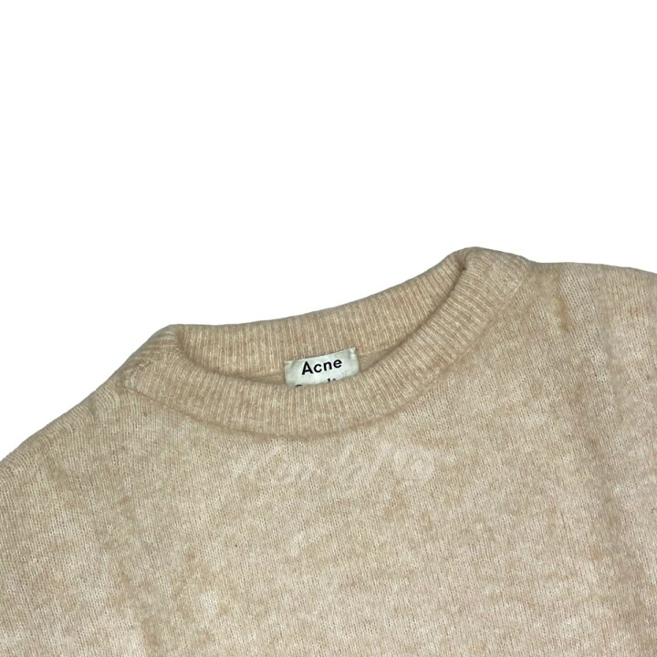楽天市場】【中古】ACNE STUDIOS モヘアクルーネックニット ベージュ 