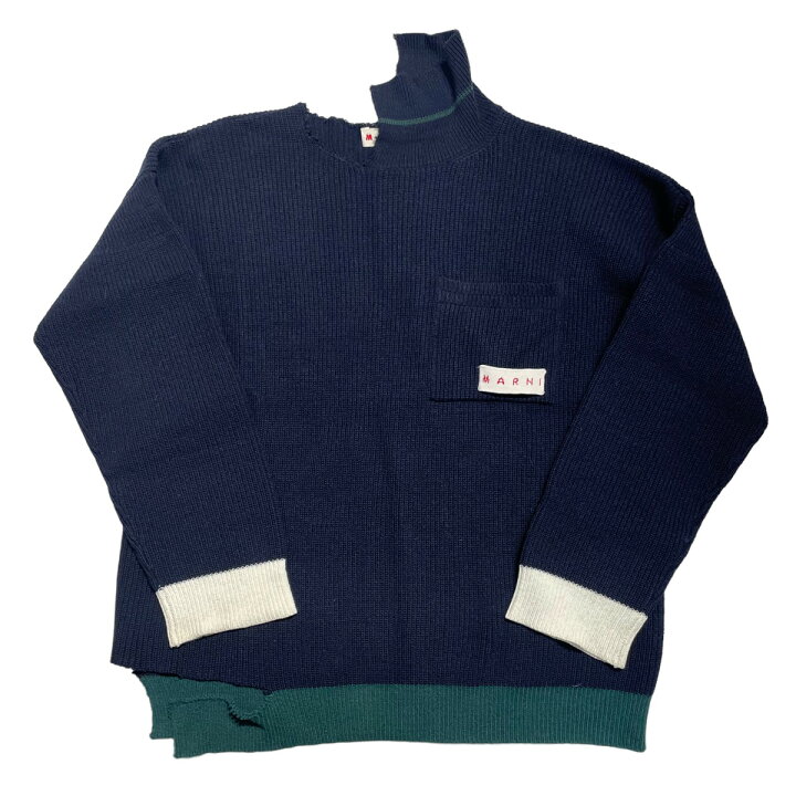 楽天市場】【中古】MARNIGCMG0246Q3 2022AW デストロイネックロゴ 