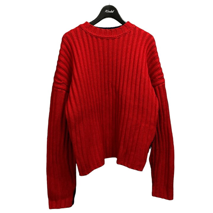 楽天市場】【中古】JIL SANDER NAVY バイカラーケープニット レッド 