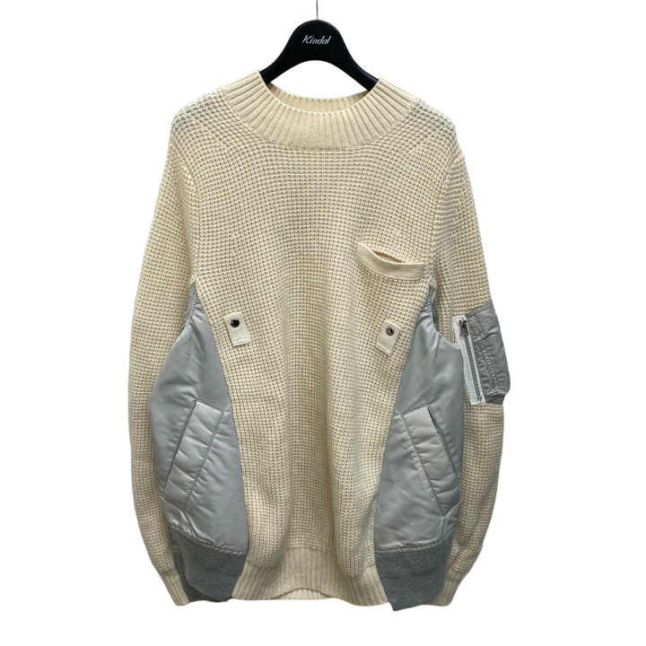 楽天市場】【中古】sacai 18AW MA-1ドッキングニット 18-01777M  