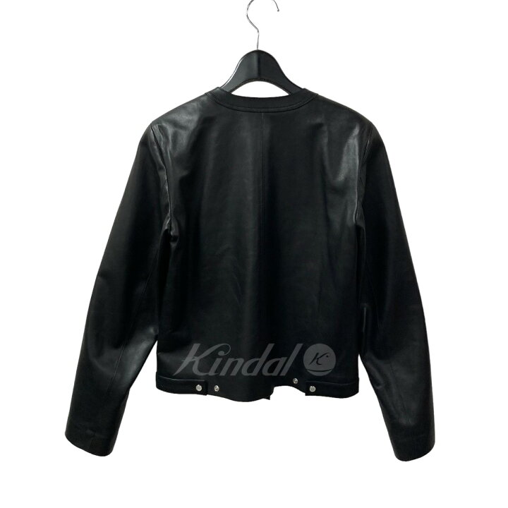楽天市場】【中古】agnes b シープレザーノーカラージャケット 
