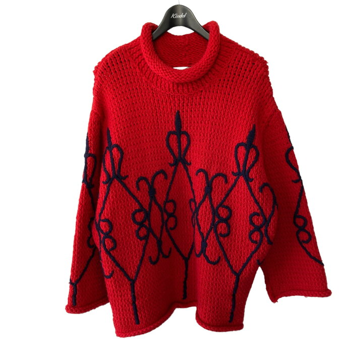 楽天市場】【中古】DIRK BIKKEMBERGS刺繍 タートルネックニット レッド  