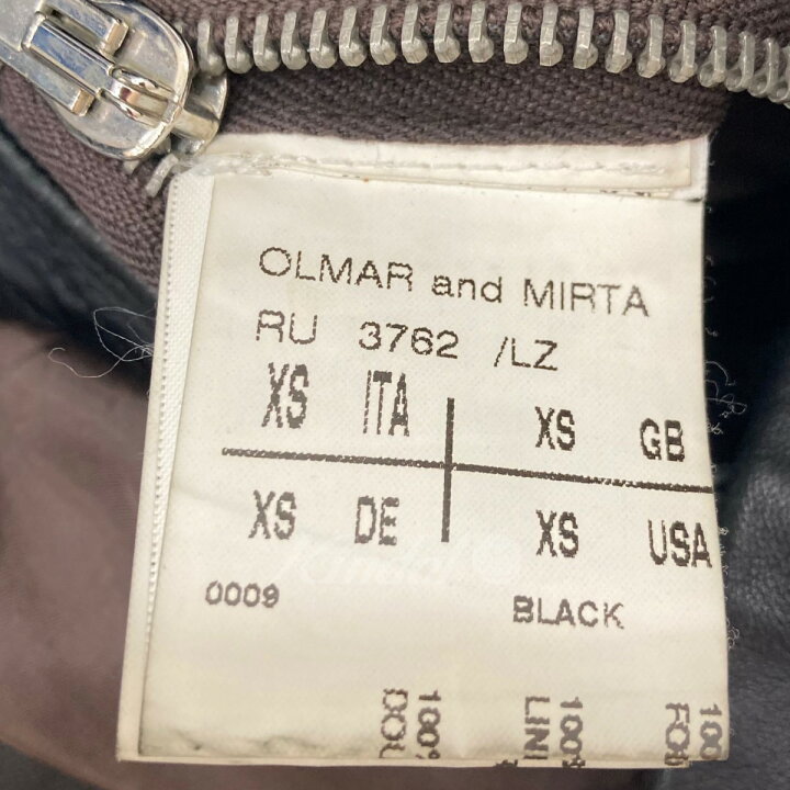 楽天市場】【中古】Rick Owens OLMAR and MIRTA レザージャケット 