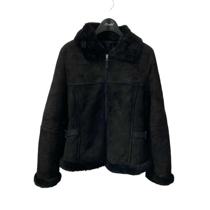 楽天市場】【中古】BURBERRY BLUE LABEL ムートンジャケット ブラック 