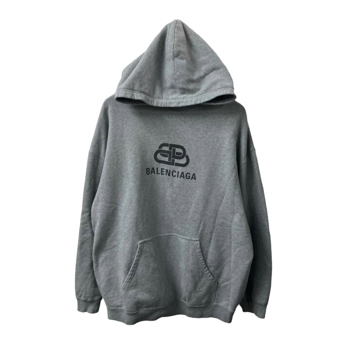 楽天市場】【中古】BALENCIAGABBロゴパーカー ライトグレー サイズ：XL 