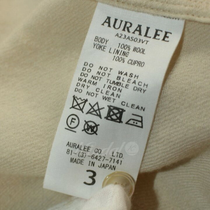 楽天市場】【中古】AURALEE 23AW AIRY WOOL VIYELLA SHIRT エアリー 