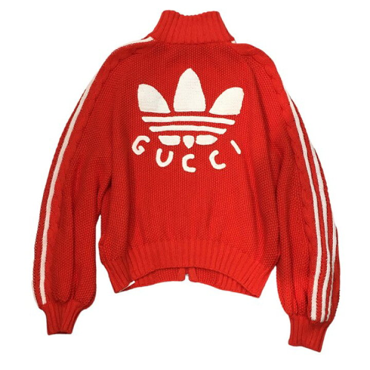 楽天市場】【中古】GUCCI×Adidas 2022AW バックロゴ ニット ジップ 