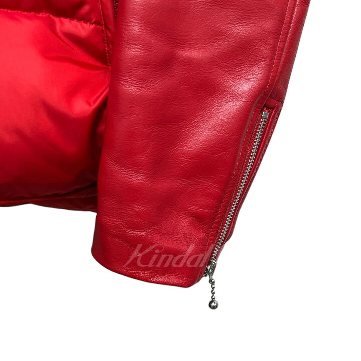 楽天市場】【中古】UNDER COVER 袖レザーダウンジャケット レッド 