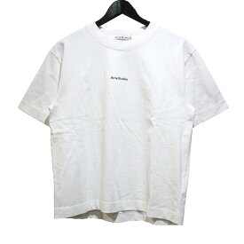 【中古】ACNE STUDIOS　フロントロゴTシャツ ホワイト サイズ：XXS 【041023】（アクネストゥディオズ）