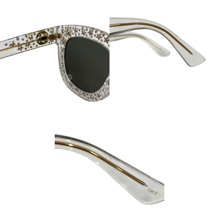 楽天市場】【中古】GUCCI スタースタッズ サングラス クリア 【051023 
