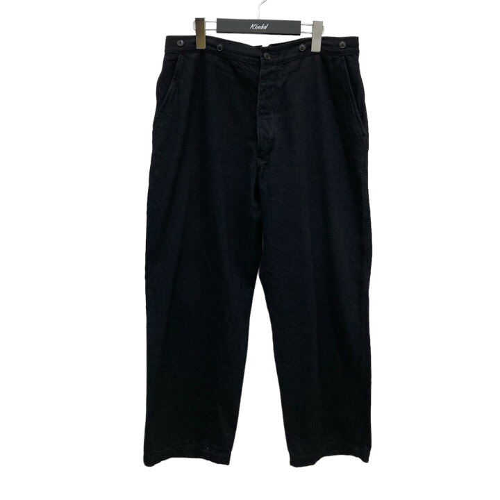 楽天市場】【中古】COMOLIデニムオーバーパンツ W03-03002 ブラック 