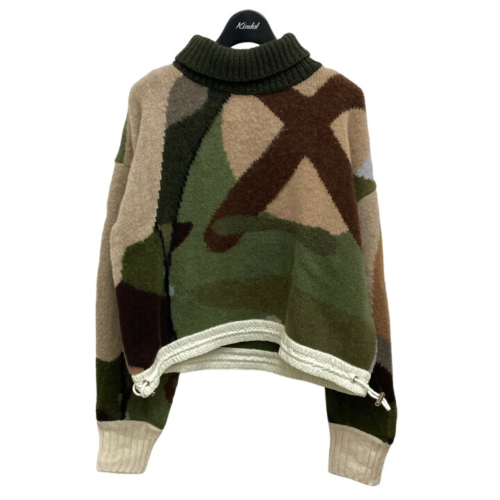 楽天市場】【中古】sacai 21AW ×KAWS Jacquard Knit Pullover 