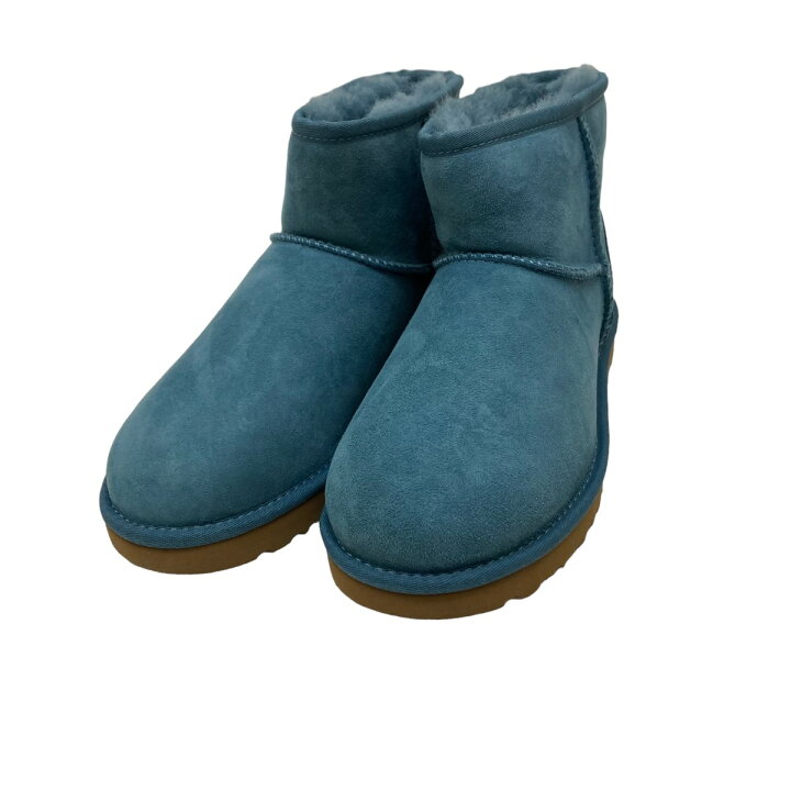 楽天市場】【中古】UGG ムートンブーツ Classic Mini II ブルー サイズ  