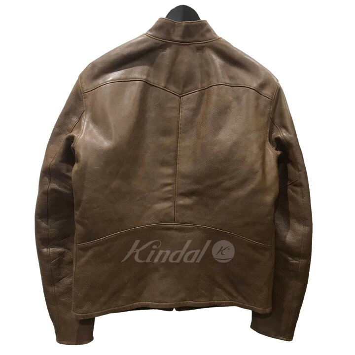 楽天市場】【中古】RRLジップアップレザージャケット Cafe Racer  