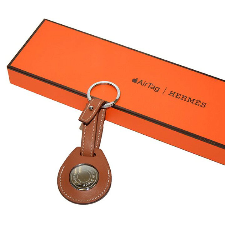 楽天市場】【中古】HERMES×APPLE AirTag キーホルダー ブラウン  