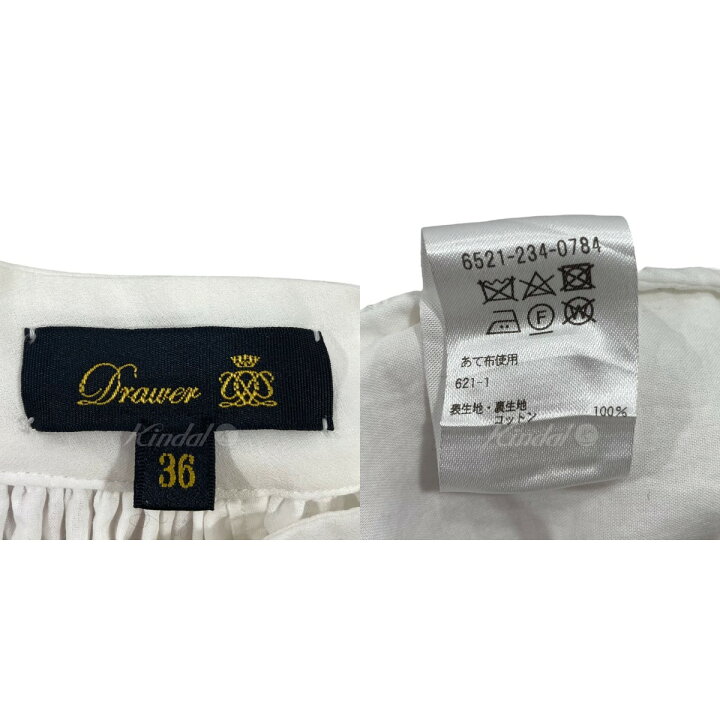 楽天市場】【中古】DRAWERノースリーブブラウス ジョーゼットギャザー 