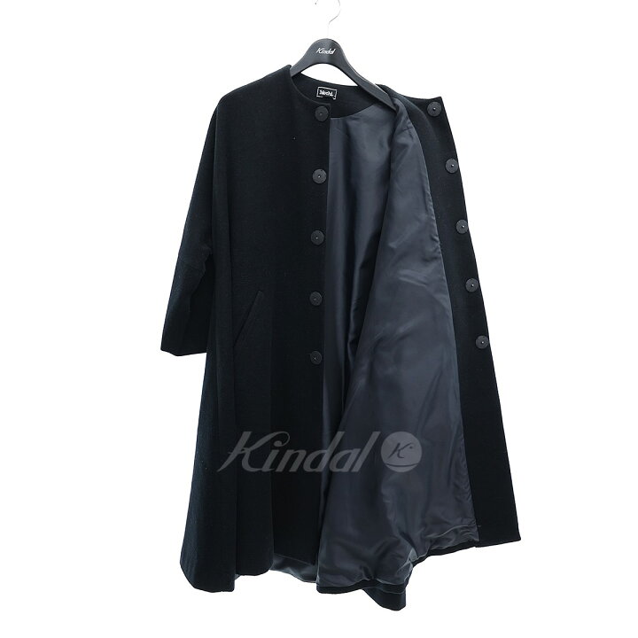 楽天市場】【中古】MOCHIウールメルトンノーカラーコート NO COLLAR 