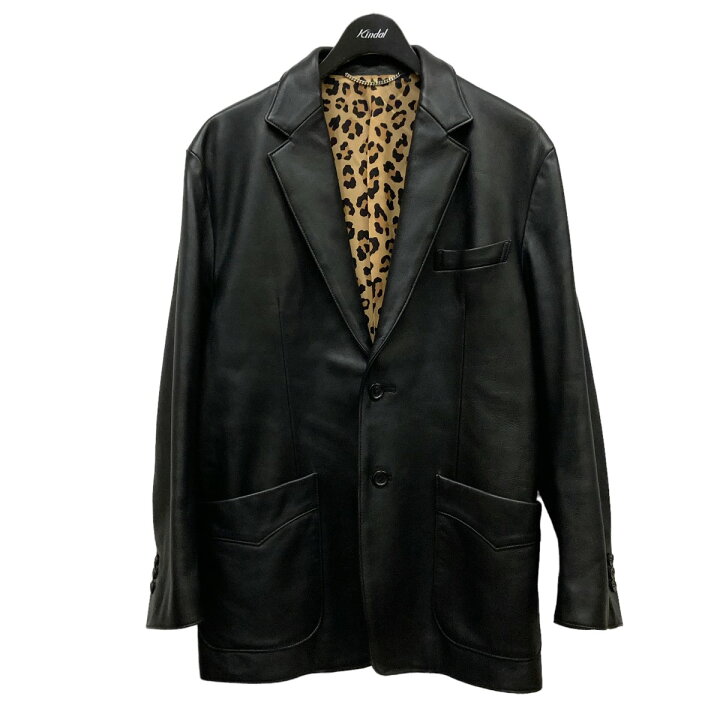 楽天市場】【中古】WACKO MARIAレザーテーラードジャケット ブラック 