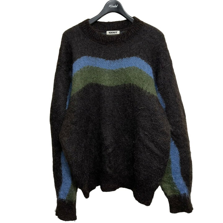 楽天市場】【中古】NKNIT 2022AW wave pattern mohair KNIT ブラウン 
